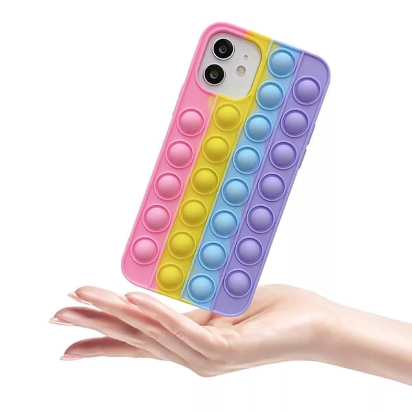 iPhone 12 - Mjukt Skyddande Fidget Pop It Silikonskal
