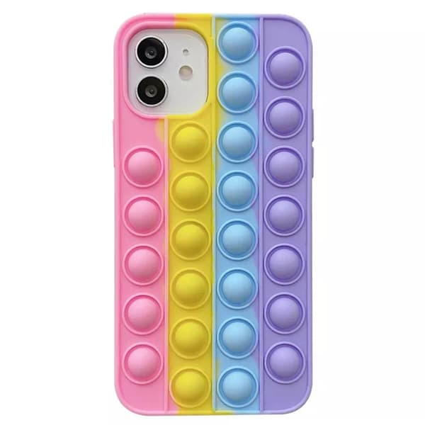 iPhone 11 - Robust Fidget Pop It Skyddsskal i Silikon Rainbow