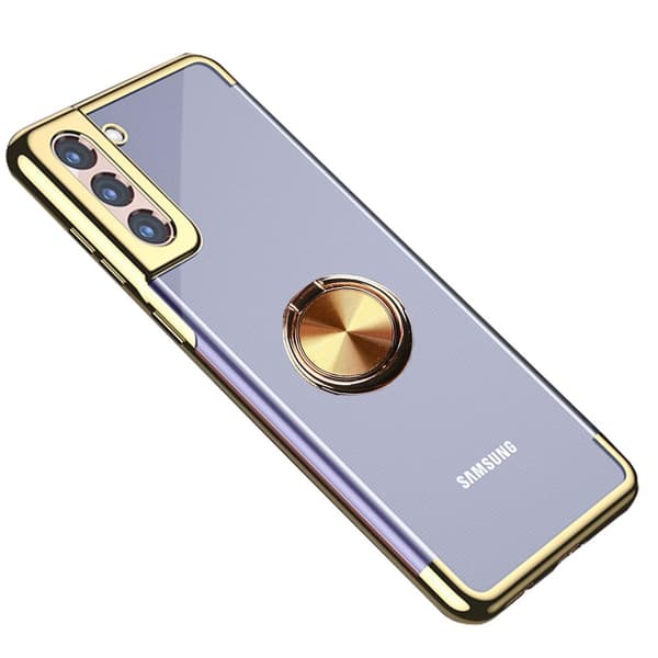 Samsung Galaxy S21 - Stilsäkert Praktiskt Skal med Ringhållare