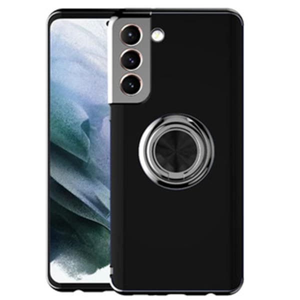Samsung Galaxy S21 - Stilsäkert Praktiskt Skal med Ringhållare