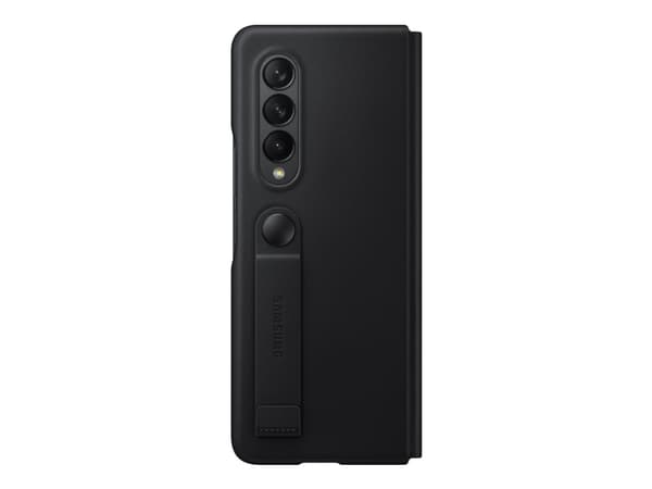 Samsung EF-FF926 - Vikbart fodral för mobiltelefon - läder - svart - för Galaxy Z Fold3 5G