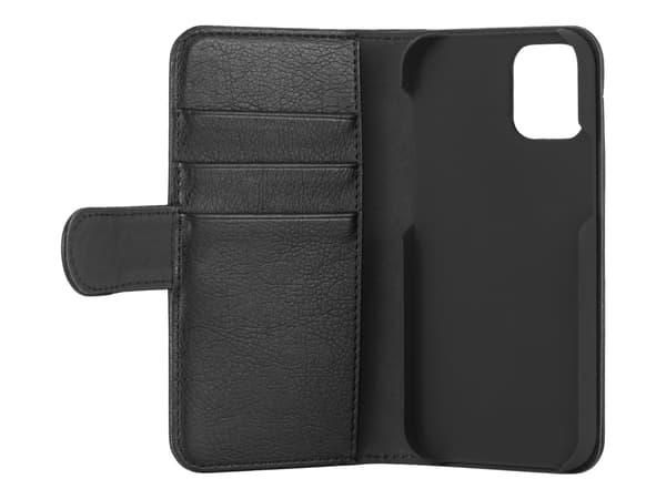 Essentials Wallet - Lommebok for mobiltelefon - polyuretan - svart - for Apple iPhone 12 mini