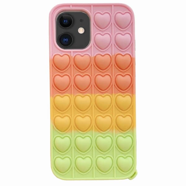 iPhone 11 - Mjukt Hjärta Fidget Pop It Silikonskal