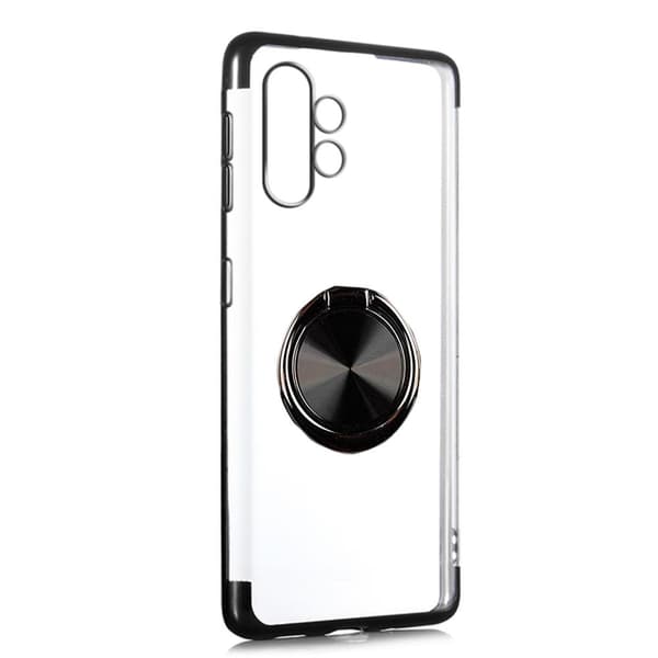 Samsung Galaxy A32 5G - Stilsäkert Praktiskt Skal med Ringhållare Svart