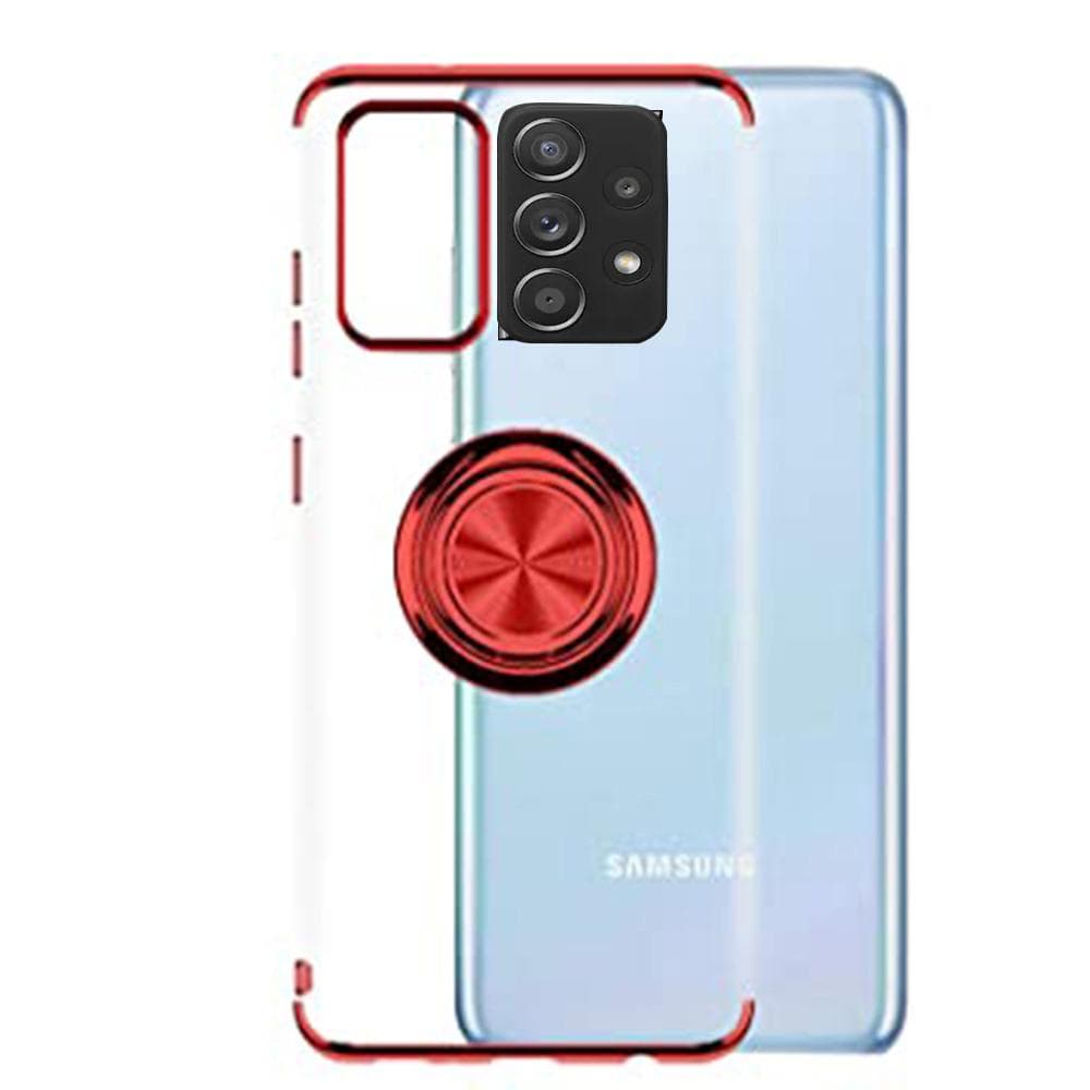 Samsung Galaxy A72 - Elegant Silikonskal med Ringhållare