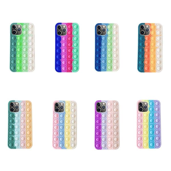 iPhone 12 Pro Max - Skyddande Fidget Pop It Silikonskal