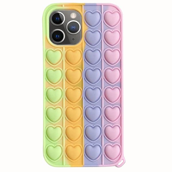 iPhone 12 Pro - Mjukt Fidget Pop It Simple Dimple Silikonskal