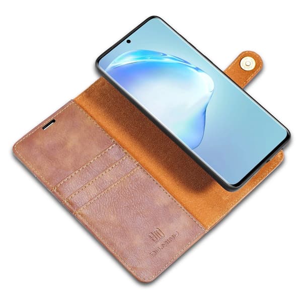DG.MING Plånboksfodral Med Magnet Samsung Galaxy S20 Plus Brun