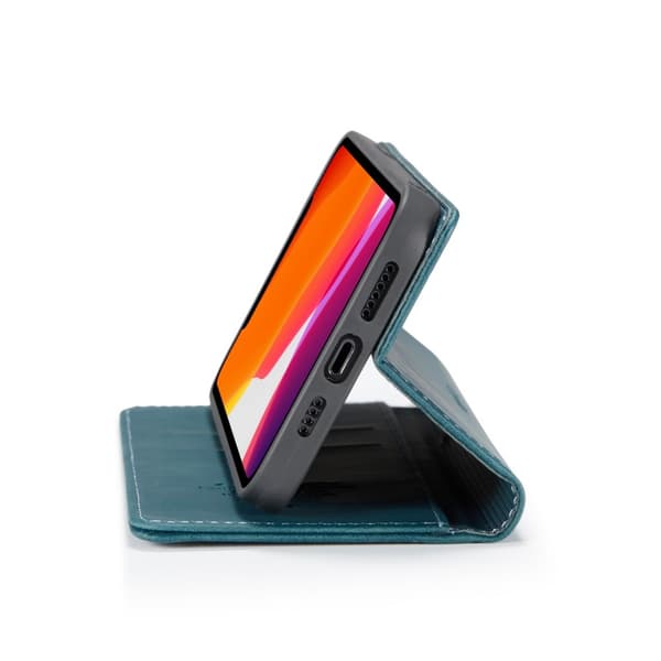 CaseMe Slim Plånboksfodral iPhone 12/12 Pro Blå