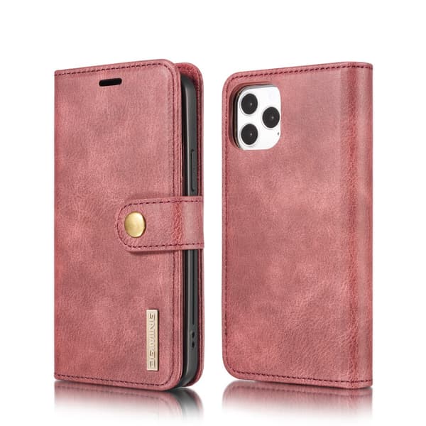 DG.MING 2-in-1 Magnet Wallet iPhone 12/12 Pro Red