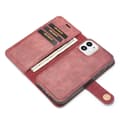 Miniatyrbild 6 av 7: DG.MING 2-in-1 Magnet Wallet iPhone 12 Mini Red
