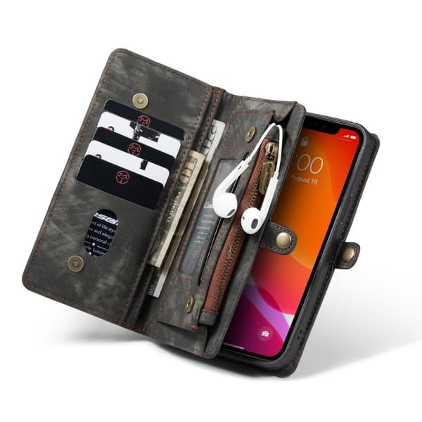 CaseMe Plånboksfodral Multi-Slot iPhone 12 Pro Max Svart
