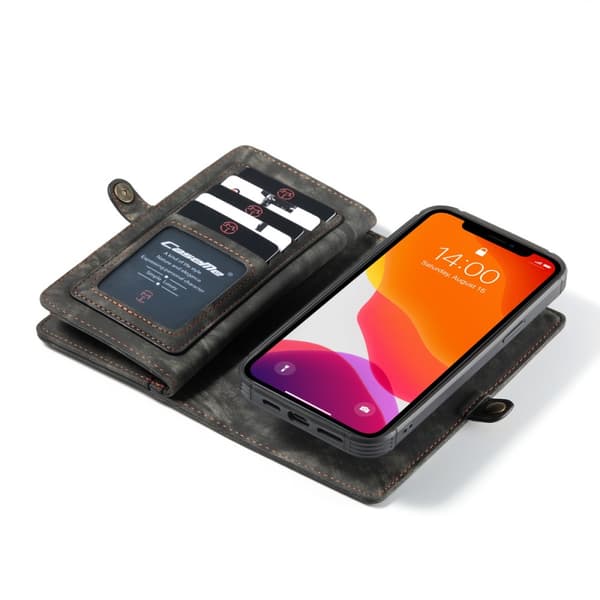 CaseMe Plånboksfodral Multi-Slot iPhone 12 Pro Max Svart