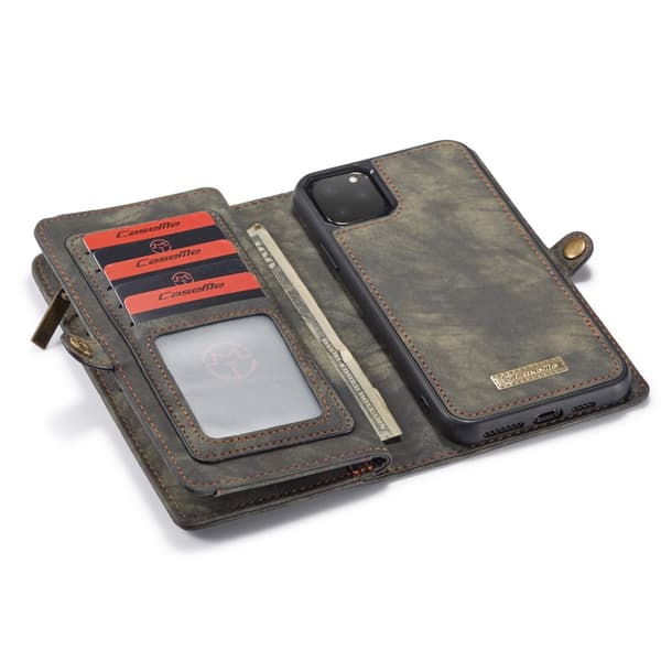 CaseMe Plånboksfodral Multi-Slot iPhone 11 Pro Max Grå