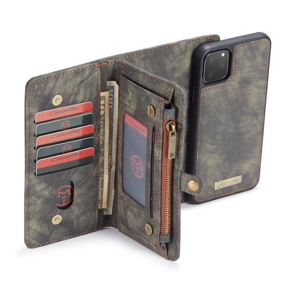 CaseMe Plånboksfodral Multi-Slot iPhone 11 Pro Max Grå