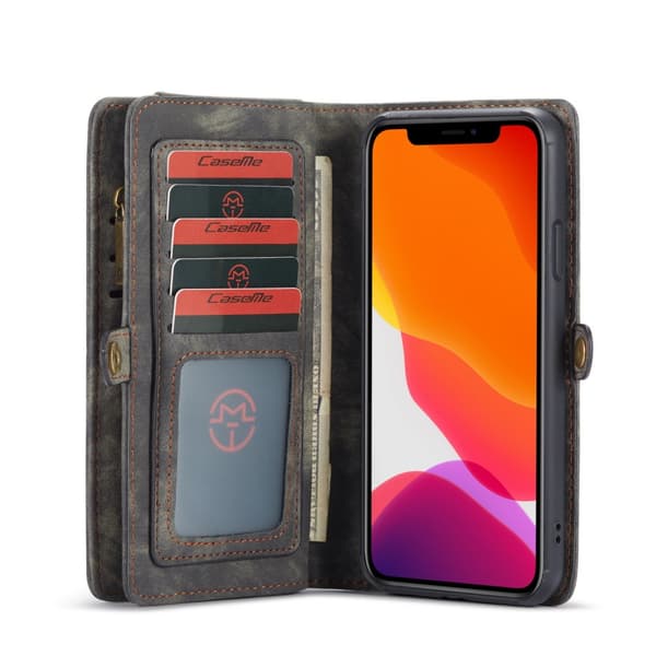 CaseMe Plånboksfodral Multi-Slot iPhone 11 Pro Max Grå