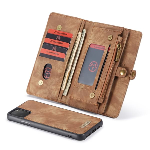 CaseMe Plånboksfodral Multi-Slot iPhone 11 Pro Max Brun