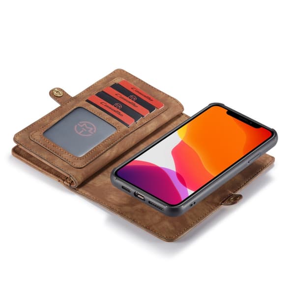 CaseMe Plånboksfodral Multi-Slot iPhone 11 Pro Max Brun