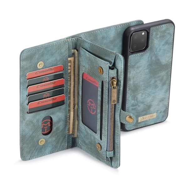 CaseMe Plånboksfodral Multi-Slot iPhone 11 Pro Max Blå