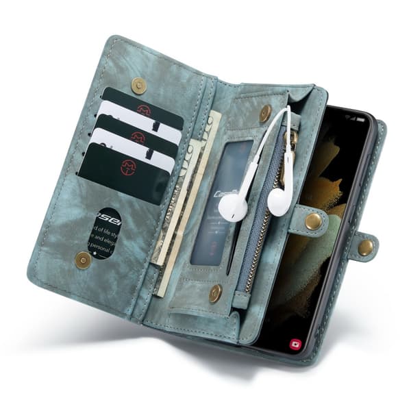 CaseMe Plånboksfodral Multi-Slot Samsung Galaxy S21 Blå