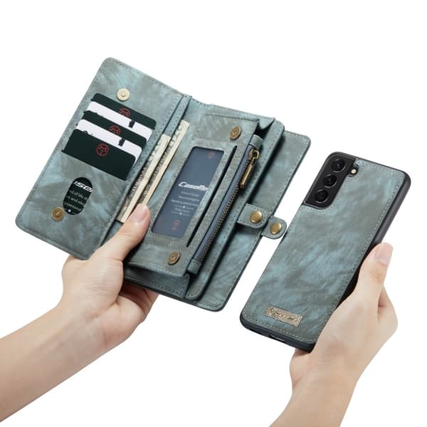 CaseMe Plånboksfodral Multi-Slot Samsung Galaxy S21 Blå