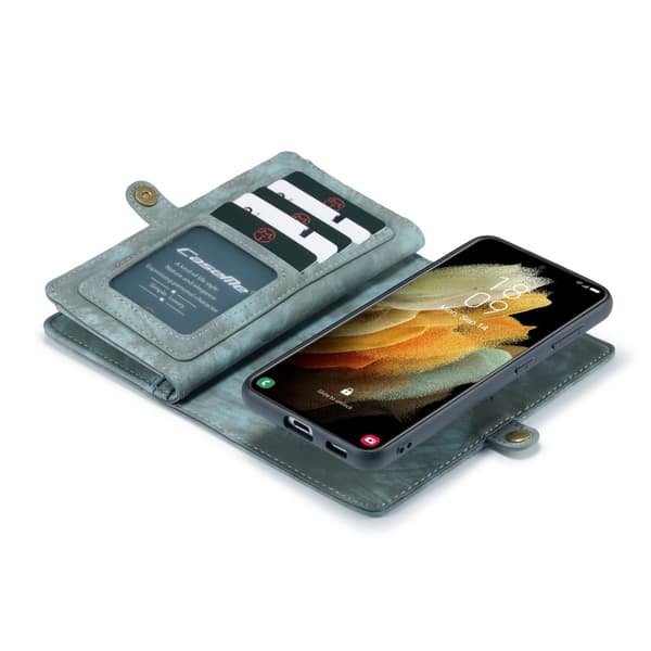 CaseMe Plånboksfodral Multi-Slot Samsung Galaxy S21 Blå