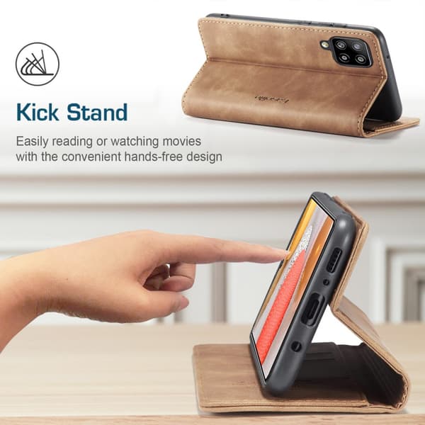 CaseMe Slim Plånboksfodral Samsung Galaxy S21 Brun