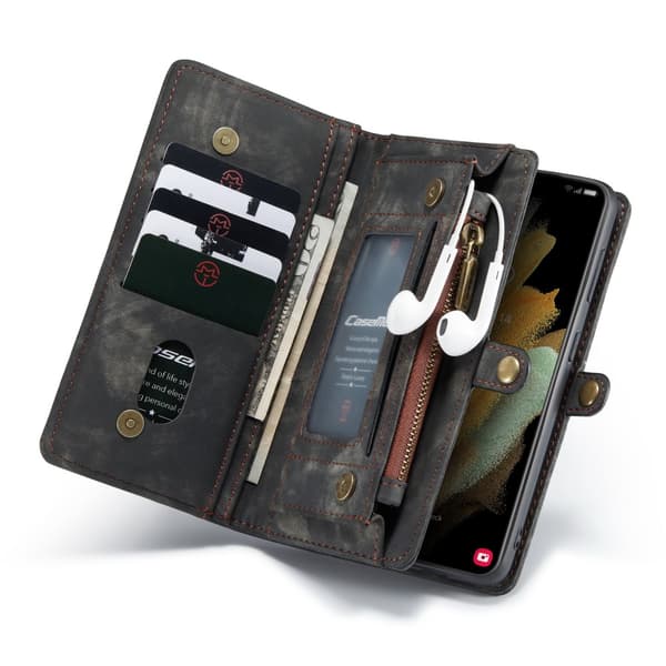 CaseMe Plånboksfodral Multi-Slot Samsung Galaxy S21 Plus Svart