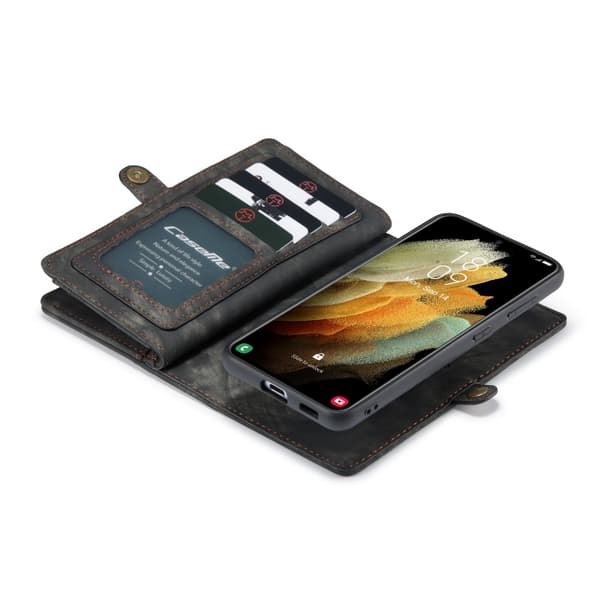 CaseMe Plånboksfodral Multi-Slot Samsung Galaxy S21 Plus Svart