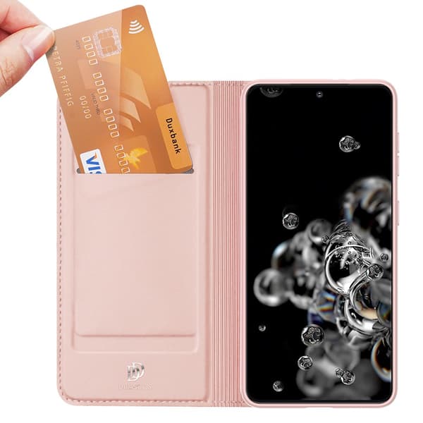 Dux Ducis Skin Pro Läderfodral Samsung Galaxy S21 Plus Rosa