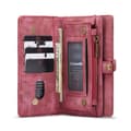Miniatyrbild 4 av 8: CaseMe Plånboksfodral Multi-Slot Samsung Galaxy S21 Ultra Röd