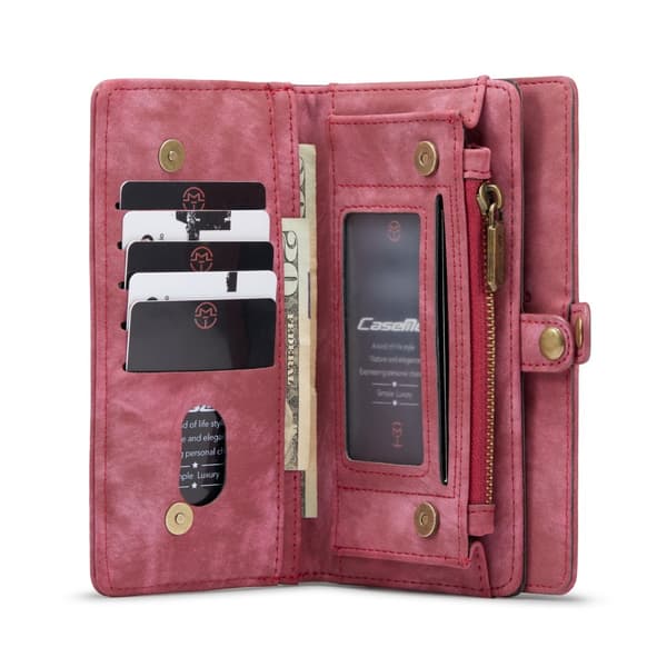 CaseMe Plånboksfodral Multi-Slot Samsung Galaxy S21 Ultra Röd