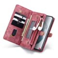 Miniatyrbild 6 av 8: CaseMe Plånboksfodral Multi-Slot Samsung Galaxy S21 Ultra Röd
