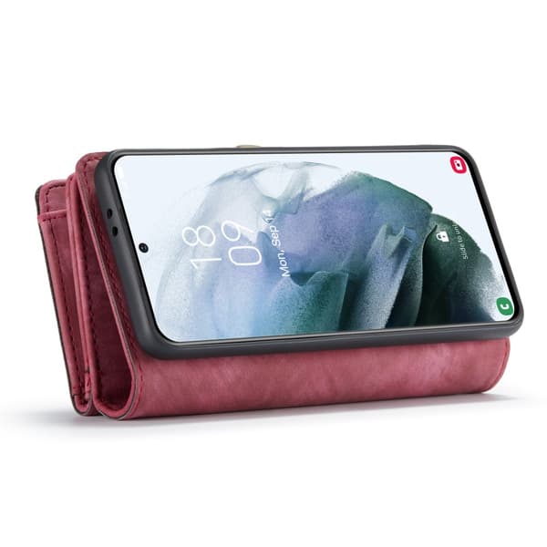 CaseMe Plånboksfodral Multi-Slot Samsung Galaxy S21 Ultra Röd