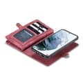 Miniatyrbild 2 av 8: CaseMe Plånboksfodral Multi-Slot Samsung Galaxy S21 Ultra Röd