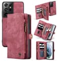 Miniatyrbild 1 av 8: CaseMe Plånboksfodral Multi-Slot Samsung Galaxy S21 Ultra Röd