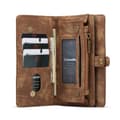 Miniatyrbild 4 av 8: CaseMe Plånboksfodral Multi-Slot Samsung Galaxy S21 Ultra Brun