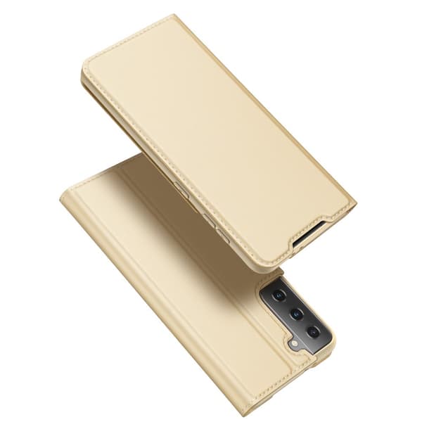 Dux Ducis Skin Pro Läderfodral Samsung Galaxy S21 Plus Guld