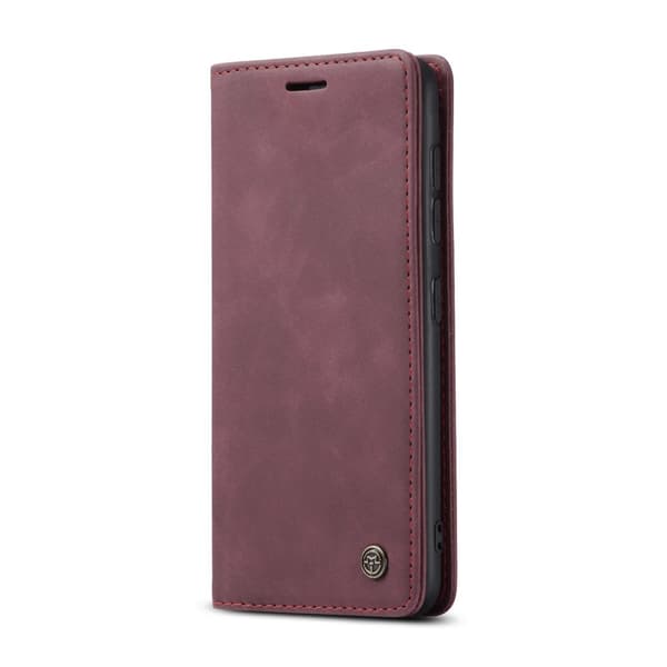 CaseMe Slim Plånboksfodral Samsung Galaxy S21 Vinröd