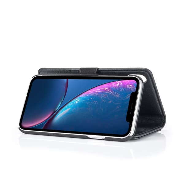 DG.MING 2-in-1 Magnet Wallet iPhone XR Black