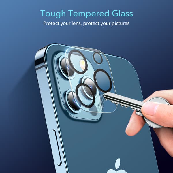 ESR Heltäckande Linsskydd iPhone 12 Pro 2 Pack