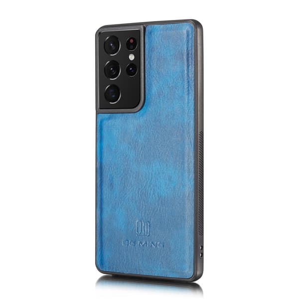 DG.MING 2-in-1 Magnet Wallet Samsung Galaxy S21 Ultra Blue