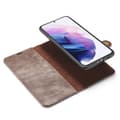 Miniatyrbild 6 av 6: DG.MING 2-in-1 Magnet Wallet Samsung Galaxy S21 Plus Brown