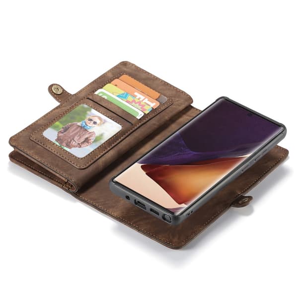 CaseMe Plånboksfodral Multi-Slot Galaxy Note 20 Ultra Brun