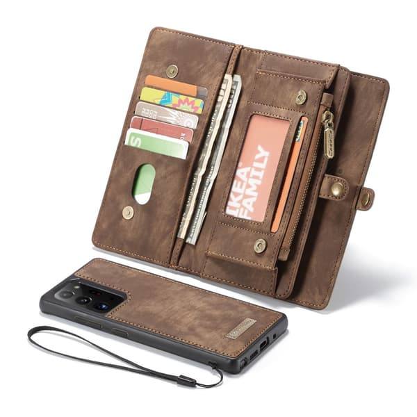 CaseMe Plånboksfodral Multi-Slot Galaxy Note 20 Ultra Brun