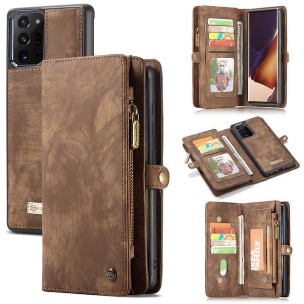 CaseMe Plånboksfodral Multi-Slot Galaxy Note 20 Ultra Brun