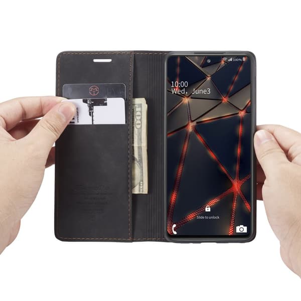 CaseMe Slim Plånboksfodral Galaxy S20 FE Svart