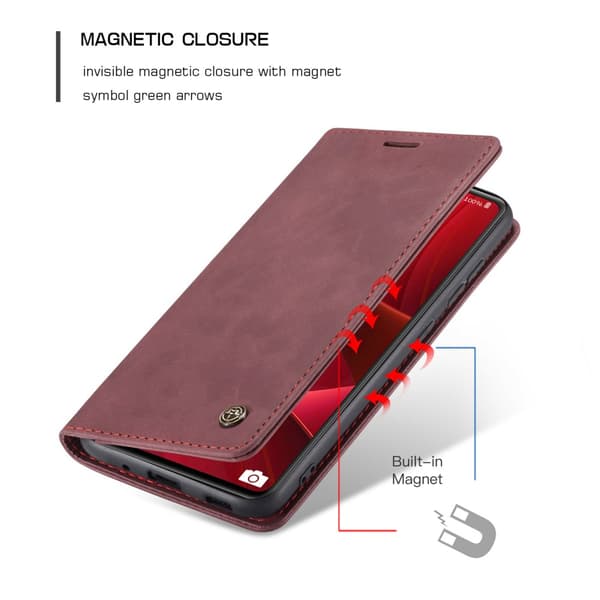 CaseMe Slim Plånboksfodral Galaxy S20 FE Röd