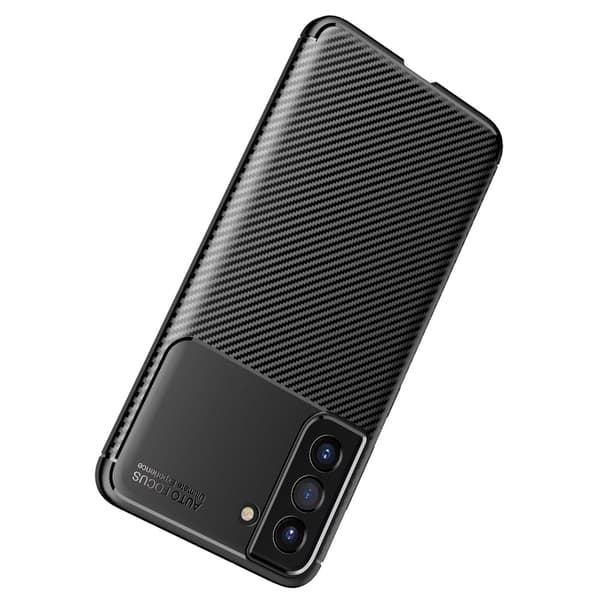 Carbon Shockproof Case Samsung Galaxy S21 FE Svart