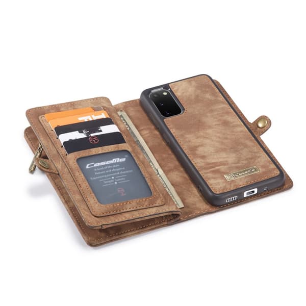 CaseMe Plånboksfodral Multi-Slot Samsung Galaxy S20 Brun
